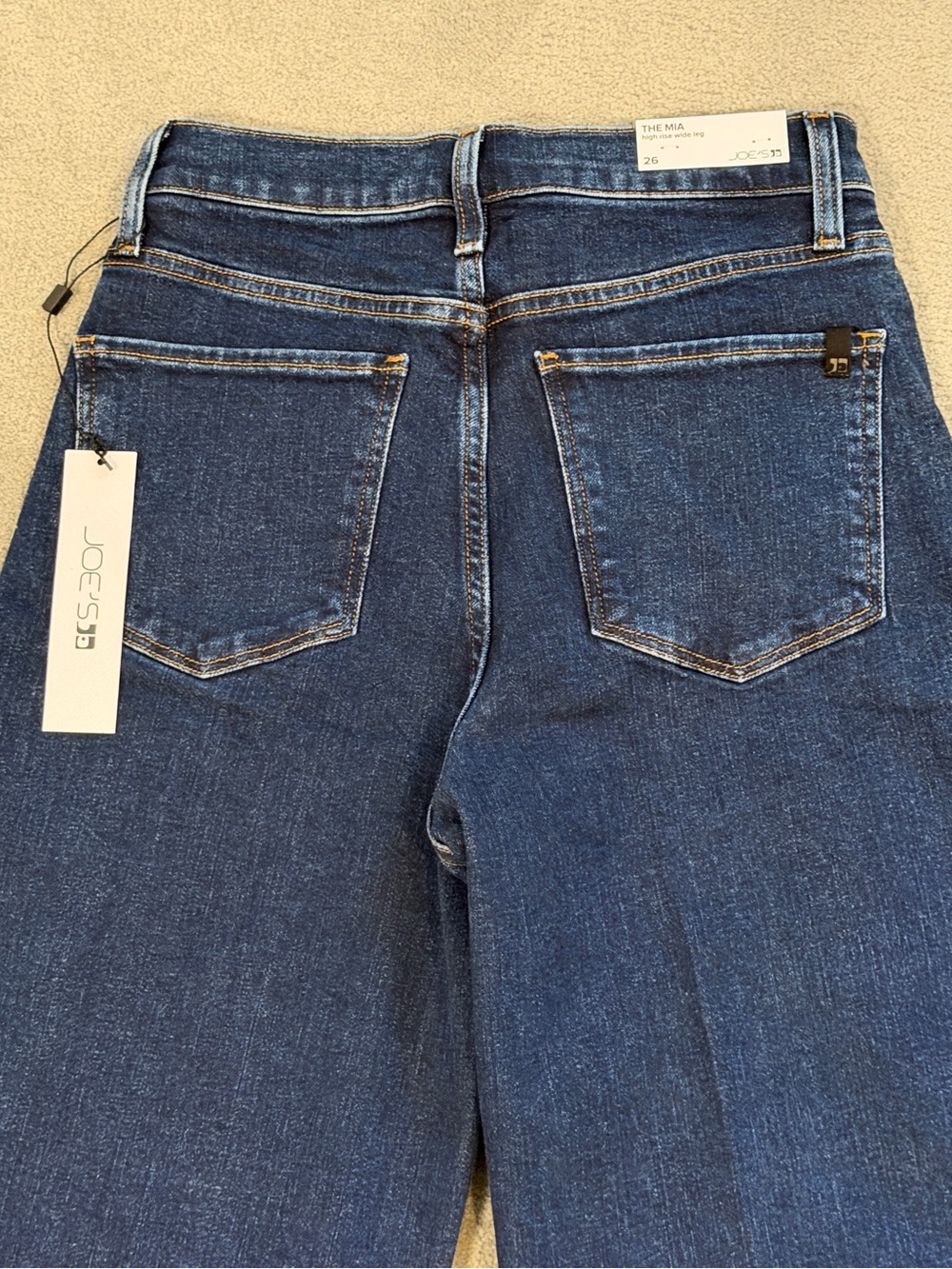 Joe’s Jeans “The Mia” High Rise Wide Leg Long Inseam - NWT - 26x33 - Med Blue - Picture 11 of 12